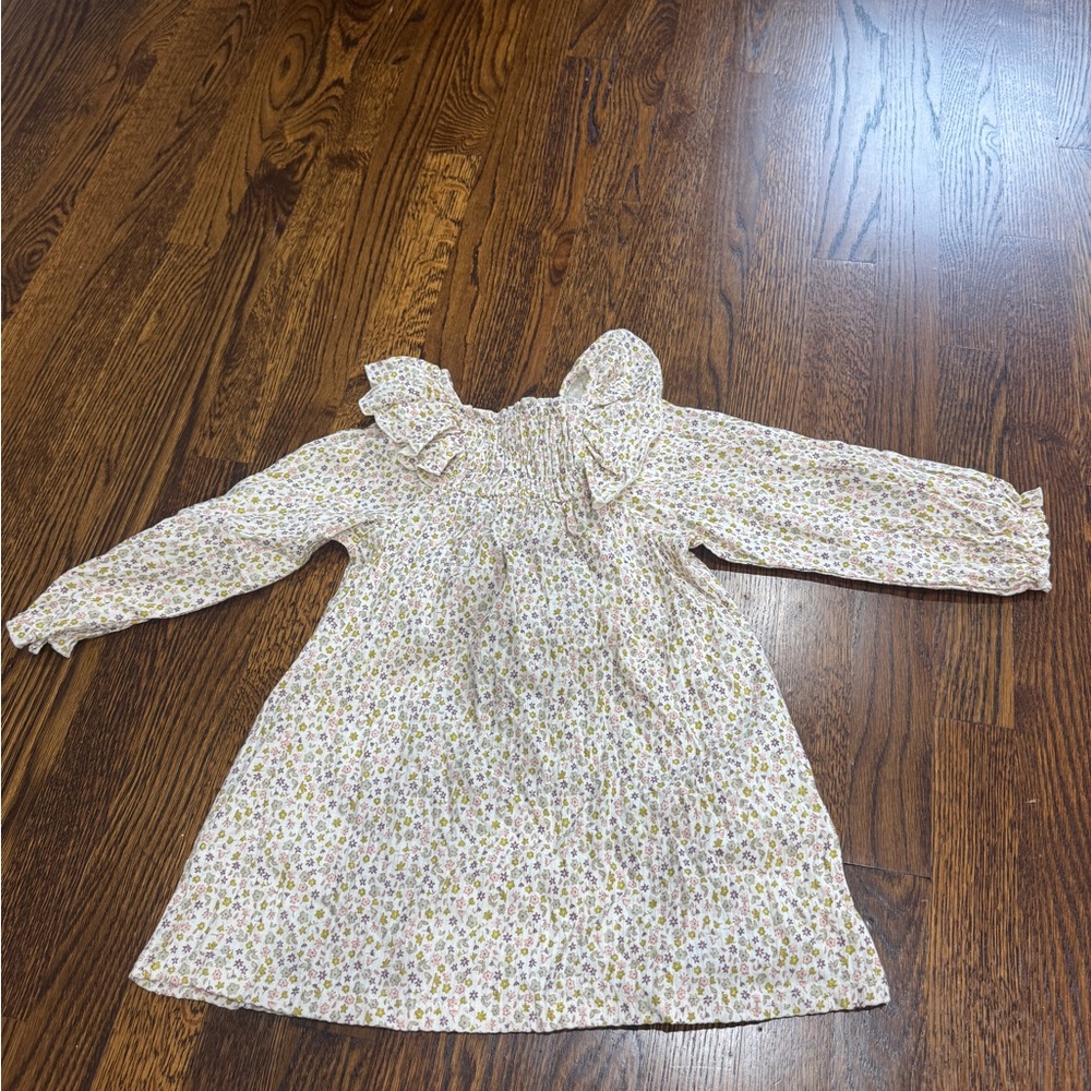 Zara Toddler Floral Ruffle smock dress, size 3T